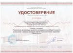 Успешное завершение стажировки в образовательном фонде «таланты и успех»